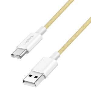 Logilink USB 2.0 Type C cable, C/M na USB - A/M, žuta, 1.0m