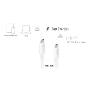 Logilink USB 4.0 Type C - C, M/M, E mark, PD, 8K, bela - Img 3