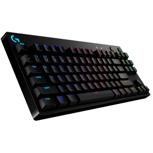 LOGITECH G PRO TKL Corded Mechanical Gaming Keyboard - BLACK - US INT'L - USB - CLICKY 920-009392 - Img 2
