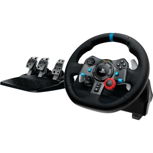 LOGITECH G29 Driving Force Racing Wheel for PlayStation5 and PlayStation4 - BLACK - USB - PLUGCG - WWi-9006 - WHEEL 991-000557