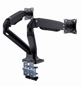 MA-DA2-03 Gembird Podesivi stoni drzac Full-motion za dva monitora, tilt, 17-35 max.2x10kg FO - Img 5