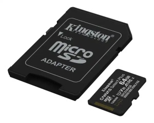 Micro SD Card 64GB Kingston + SD adapter SDCS3/64GB class 10 * - Img 2