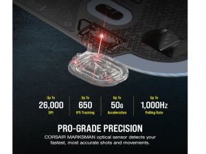 Miš CORSAIR M75 bežicni/CH-931D010-EU/RGB/gaming/crna - Img 4