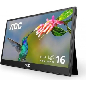 Monitor 15.6" Prenosivi AOC 16T3EA IPS/1920x1080/60Hz/4ms GtG/USB C/Crna