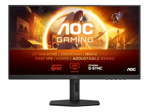Monitor AOC Q27G4XF 27"/IPS/2560x1440/180Hz/1ms GtG/HDMI,DP/Gsync,adaptive sync/Pivot,visina/crna* - Img 2