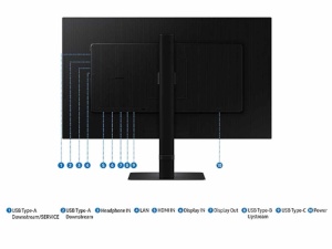 Monitor SAMSUNG LS27D600UAUXEN 27"/IPS/2560x1440/100Hz/5msGtG/HDMI,DP,USB,LAN/pivot,visina/crna - Img 4