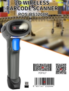 POS-BS3208R GMB 2d Hi Performance CMOS barcode scanner, barkod skener, 2000mAh, BT/WiFi - Img 6