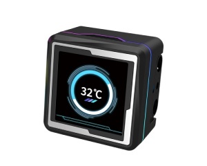 RAIDMAX LM360 ARGB CPU LIQUID COOLER WITH ANIMATION DISPLAY - Vodeno hlađenje crno (LM360BK) F - Img 2