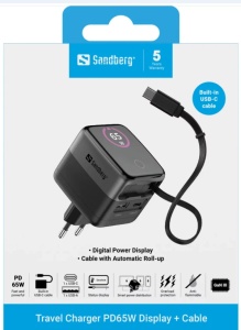 Sandberg 441-74 Charger PD65W Display + Cable - Img 4