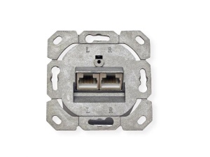 Secomp Value Cat6A/Cl.EA Flush WallMount Jack STP horizontalni beli