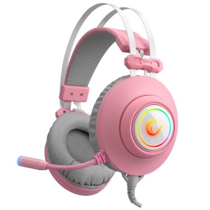Slušalice sa mikrofonom Rampage RM-K1 PULSAR 7.1 USB + 3.5mm roze - Img 1