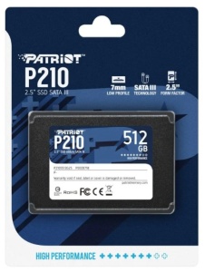 SSD 2.5 SATA3 512GB Patriot P210 520MBs/430MBs P210S512G25 - Img 3