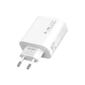 Strujni adapter S-link SL-EC68 45W PD30W/QC 18W USB-A/USB-C Brzo punjenje - Img 5