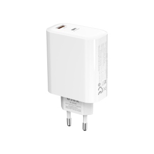 Strujni adapter S-link SL-EC69 65W PD 45W/QC 18W USB-C/USB-A Brzo punjenje - Img 1