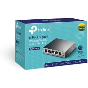 TP-Link SG1005P Mettal sa 4 PoE-Ports - Img 2