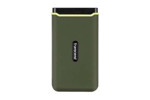 Transcend External SSD 1TB, ESD380C, 3D NAND, USB 3.2 Gen 2x2, Type C, Supports UASP (USB Attached SCSI Protocol) [Read/Write speeds of up to 2,000MB/s], Military Green TS1TESD380C