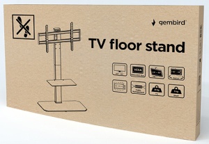 TVS-86ST-01 Gembird Mobilni sto, Vesa, 43-86, crne boje - Img 2
