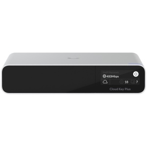 UBIQUITI CloudKey+; Pre-installed 1TB HDD; Connect and power using PoE; Optional USB-C power with Quick Charge 2.0/3.0 compliant adapter only; Includes full UniFi application suite for device management; Bluetooth for instant setup. UCK-G2-PLUS