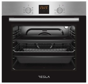 Ugradna rerna TESLA BO800SX ventilatorska/60L/mehanicka/inox