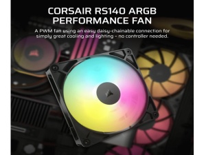 Ventilator CORSAIR RS140 ARGB/140mm/dual pack/crna - Img 3
