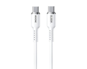WEKOME WDC-11 Kabl 3.1 USB tip C M/M 1.2m, za Super brzo punjenje 100W/480Mbps, Silicon Soft, beli