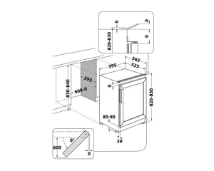WHIRLPOOL WHWBU60D2B ugradna vinska vitrina - Img 2