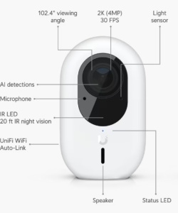 WiFi kamera Ubiquiti UVC-G4-INS-EU 4Mp/2688 x 1512 - Img 2