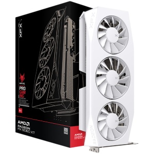 XFX Mercury AMD Radeon RX 9060XT OC White Gaming Edition with 16GB GDDR6 HDMI 2xDP, AMD RDNA 4 RX-96TMERCW9