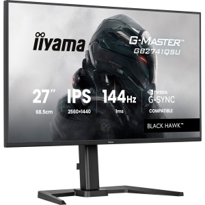 27" IPS Gaming, G-Master Black Hawk, G-SYNC Compatible, 2560x1440 144Hz, 300cd/m2, HDMI, DisplayPort, 1ms MPRT, Adaptive Sync, Speakers, USB 2x2.0, Black Tuner, 15cm Height Adjust Stand GB2741QSU-B1 * - Img 3