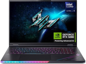 Acer Predator Helios 18 AI (PH18-73-969S), Core™ Ultra 9 processor 275HX, 18" WQUXGA IPS Mini LED DDS, NVIDIA® GeForce RTX™ 5090, 48 GB + 48 GB DDR5 5600MHz, 2TB + 2TB PCIe NVMe SSD, Black NH.QVXEX.006
