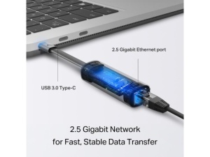 Adapter TP-LINK UE302C USB-C -> RJ45 2.5 Gigabit Ethernet Network - Img 3