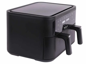 Air Fryer TESLA AF900BSD 2400W/4.5L+4.5L/digital panel/crna-inox - Img 3