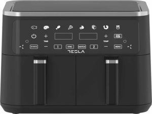 Air Fryer TESLA AF900BSD 2400W/4.5L+4.5L/digital panel/crna-inox - Img 5
