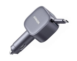 ANKER Nano 75W, sa ugrađenim USB-C kablom na izvlačenje i USB-C portom, auto punjač - Img 3