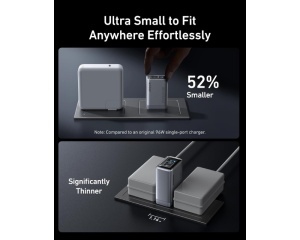 ANKER Prime 100W GaN zidni brzi punjač, 3-porta (2x USB-C i 1x USB-A) srebrni - Img 2