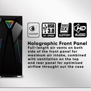 Armaggeddon TRON HOLO 5 ATX Black - Img 2