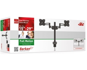 BARKAN E642.B zglobni stoni nosač za monitor - za dva monitora - Img 2