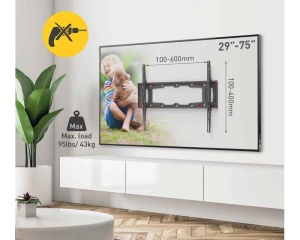 BARKAN ND400.B LCD TV zidni nosač za gipsane zidove od 29 do 75 inča - Img 2