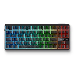 Bežična gaming tastatura MCHOSE G87 Mehanička black topographic - Img 2