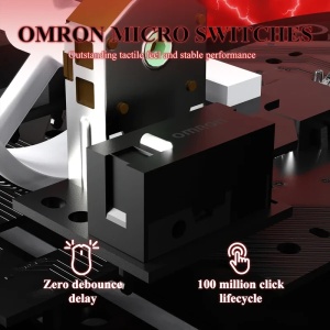 Bežični gaming miš Attack Shark V3Pro PAW3311/25000 DPI/Omron Switches/Pink + Charging Dock - Img 2