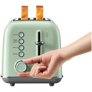 BUYDEEM 2 Slice Toaster, model DT620E, color Cozy Greenish, EU DT620E-CG/EU - Img 1