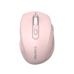 Canyon 6 buttons wireless 2.4Ghz mouse, MX8650A Sensor, DPI up to 1600,Injection case, 3 M life times left and right switches, 2xAAA battery, ABS material. Size: 105x71x40mm, Weight: 59g, Pink CNE-CMSW20P - Img 5