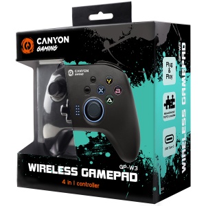 CANYON gamepad GP-W3 Android/Nintendo/PC/PS3 Wireless Black CND-GPW3 - Img 4
