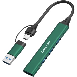 CANYON hub DS-02 4in1 USB-A/C Green CNS-TDS02GR - Img 2
