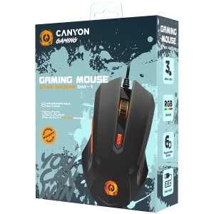 CANYON mouse Star Raider GM-1 RGB 6buttons Wired Black CND-SGM01RGB - Img 3