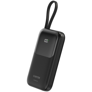 CANYON power bank OnPower 101 built-in cable 10000 mAh PD22.5W Black CNS-CPB101BK - Img 2