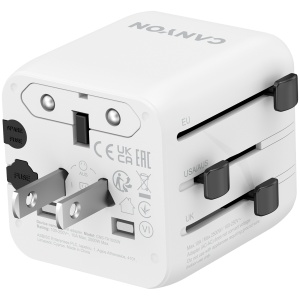CANYON Travel Adapter OnTour One EU/UK/US/AUS White CNS-TA1005W - Img 3