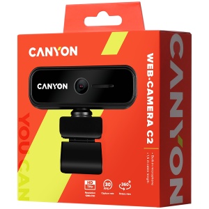 CANYON webcam C2 HD 720P Black CNE-HWC2 - Img 3