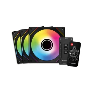Cooler Ventilator XIGMATEK Infinity G22A ARGB Black 3KOMADA I REMOTE KONTROLER EN44793