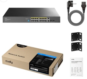 Cudy GS1018PS2 V3.0 Switch Gigabit RJ45 portovi:18 PoE portovi: 16 30W * - Img 1